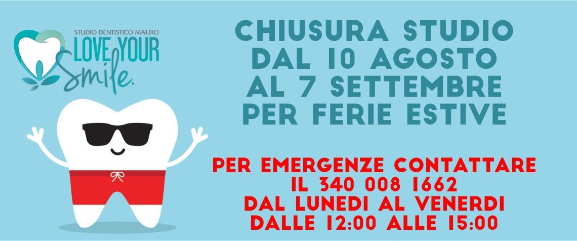 Chiusura Studio per ferie estive